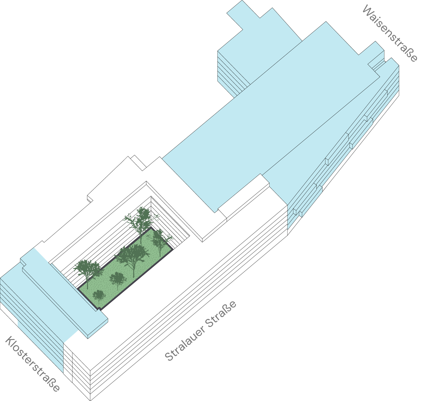 Axo mixed-use Workspaces